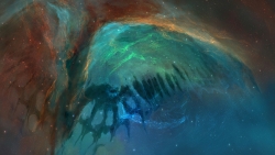 Amazing Beautiful Nebula and Galaxy