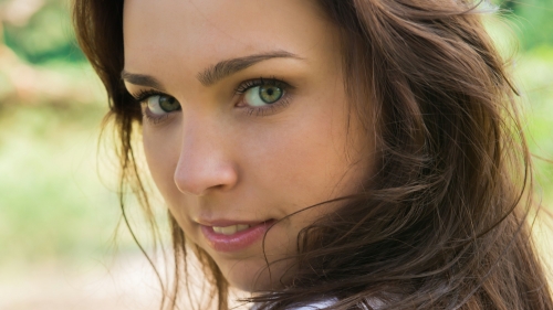 Anita Hot Girl with Green Eyes