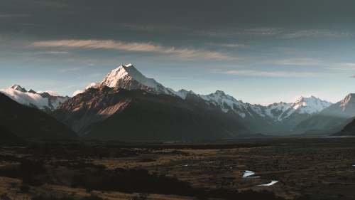Aoraki Mount in New Zeeland