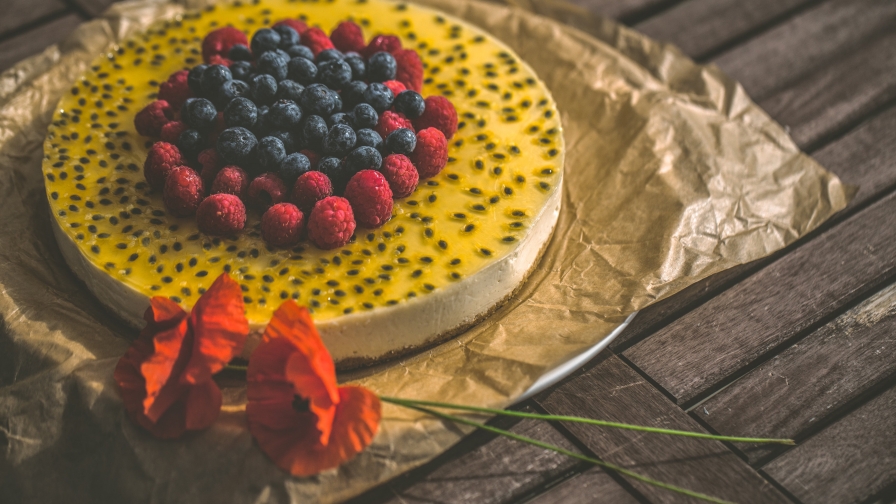 Basil Seeds Berries Beautiful Pie