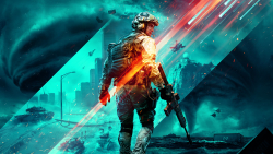 Battlefield 2042 Armed Soldier and Logo