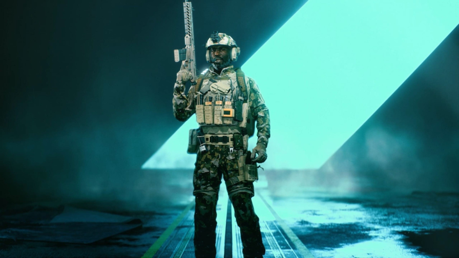 Battlefield 2042 Soldier with Weapon