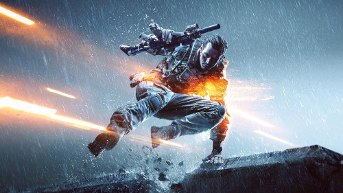 Battlefield 4 Soldier with Weapon
