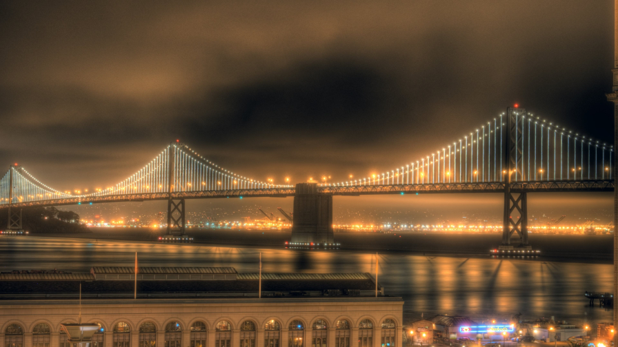 Bay Bridge and Night