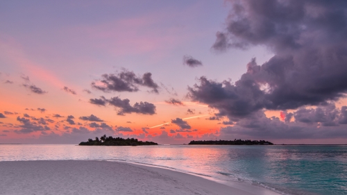Beach Island Sunset Nature