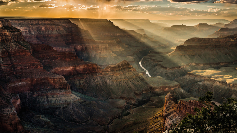 Beautiful Big Canyon and Rocks in National Park