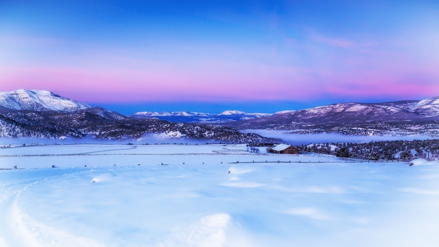 Beautiful Big Field Single House and Amazing Snowed Valley