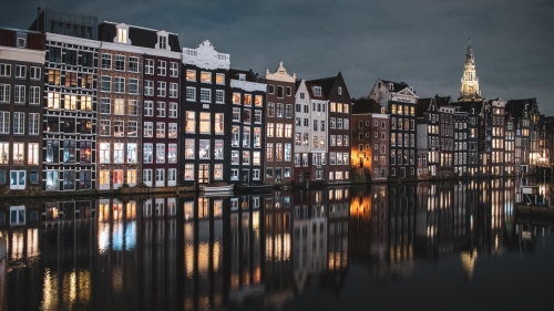 Beautiful Buildings and Water Canal