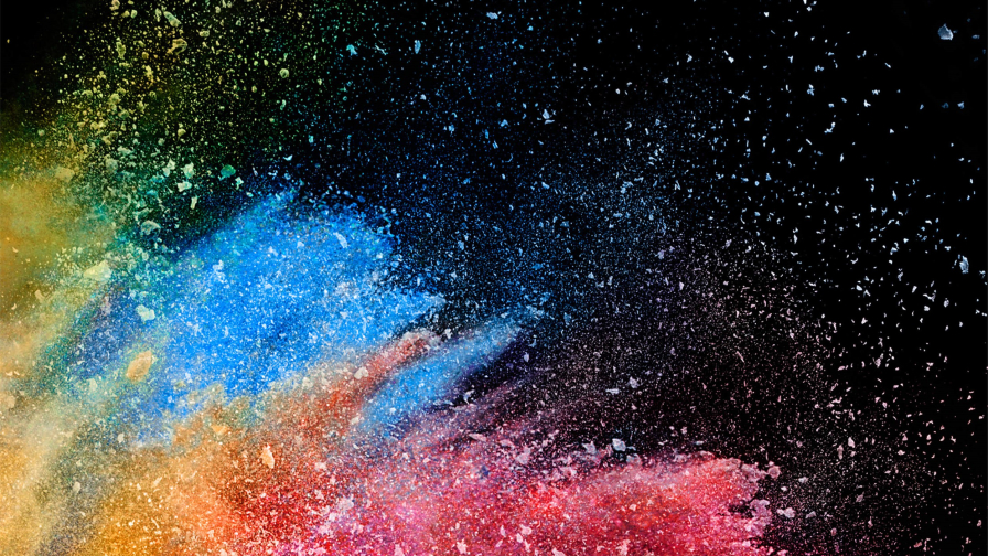 Beautiful Colorful Particles