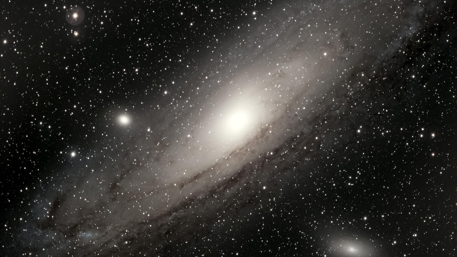 Beautiful Dark Space and Stars in Galaxy