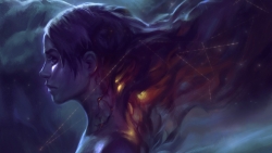 Beautiful Girl with Fiery Hair