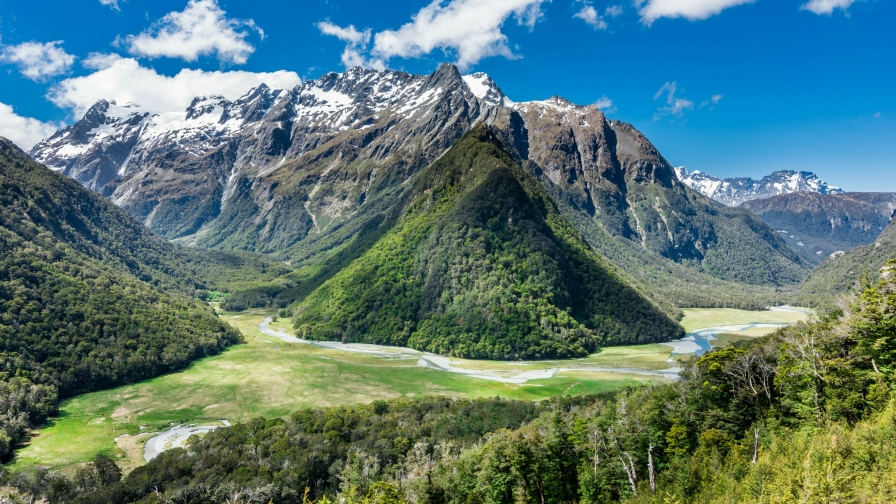 Beautiful Green Mountain Valley