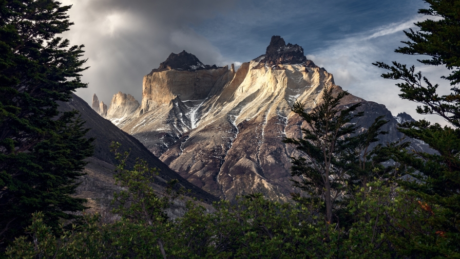 Beautiful Mountains Torres del Paine National Park in Chile