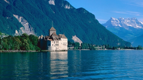 Beautiful Old Castle on River