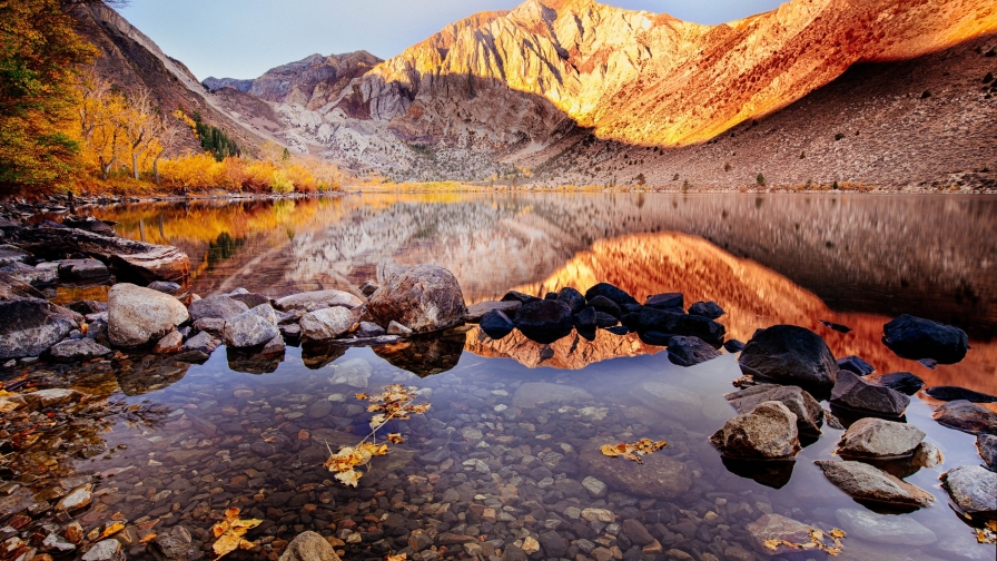 Beautiful Pure Lake in Mountain Valley