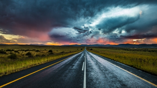 Beautiful Road in Field