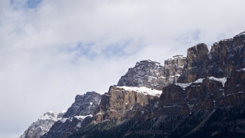 Beautiful Snowed Mountains Peaks