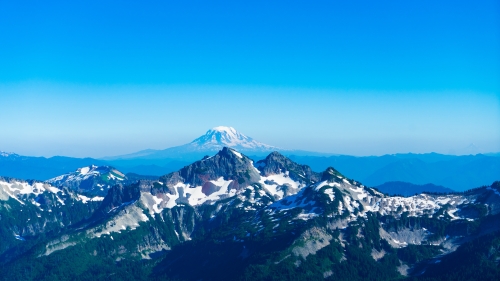 Beautiful Snowed Mountains Peaks