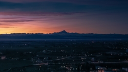 Beautiful View of City and Sunset