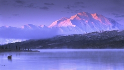 Beautiful Winter in Alaska Under White Sky