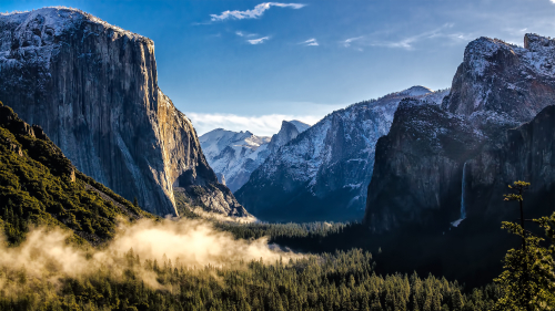 Beautiful Wonderful Mountain Valley and Sky