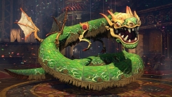 Big Green Dragon Asian Japanese