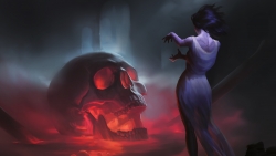 Big Skull and Red Light