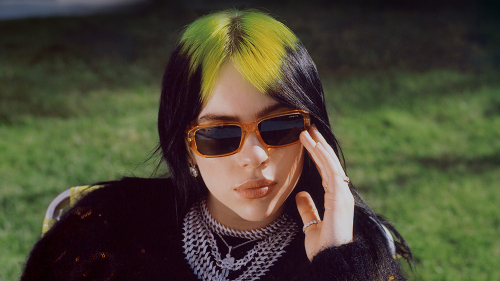 Billie Eilish Pretty Young Girl in Sunglasses