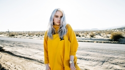 Billie Eilish Pretty Young Girl in Yellow Dress