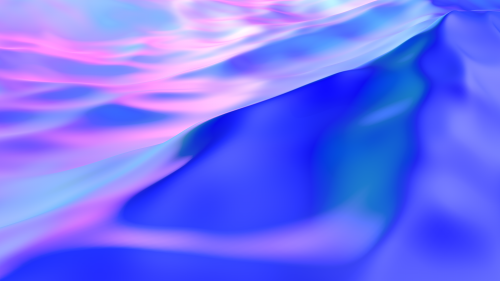 Blue and Purple 3D Waves Art