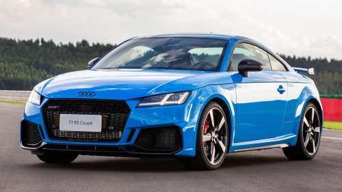 Blue Audi TT RS Coupe