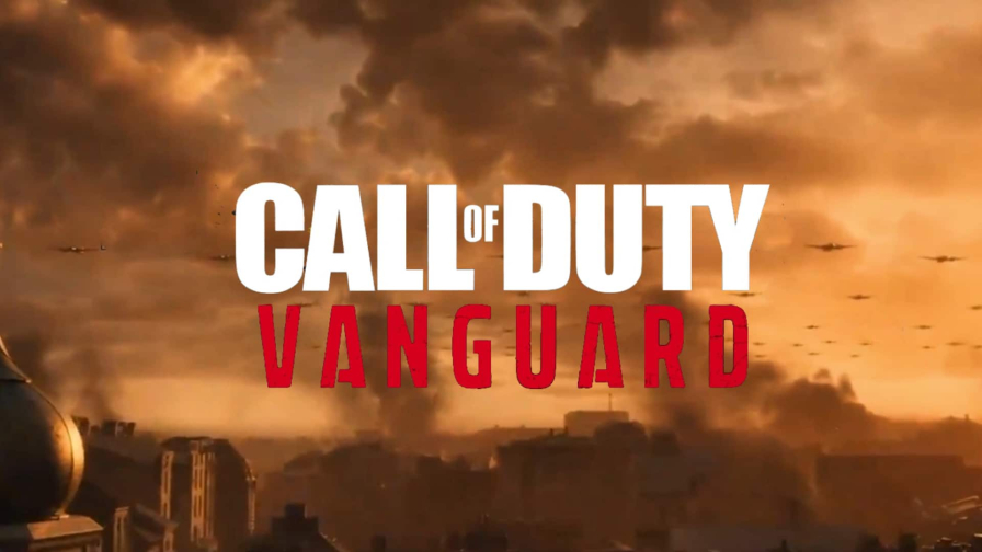 Call of Duty Vanguard Logo and City in Fire
