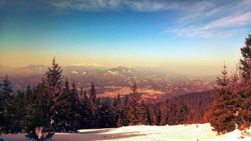 Carinthia Slovenia clouds and forest