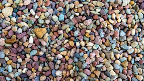 Colorful Stones on Ground