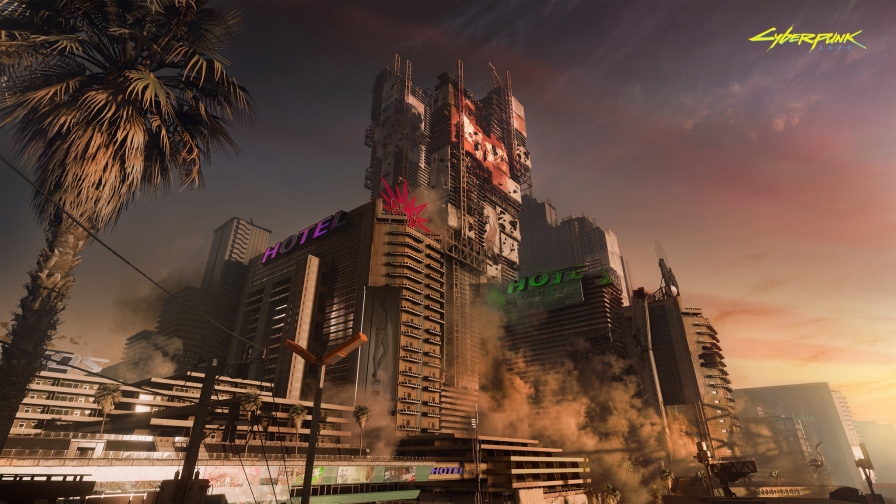 Cyberpunk 2077 Beautiful Big Future City