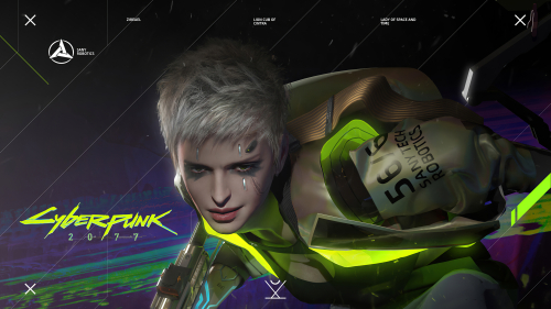 Cyberpunk 2077 Beautiful Blonde Girl Cyborg with Cute Face