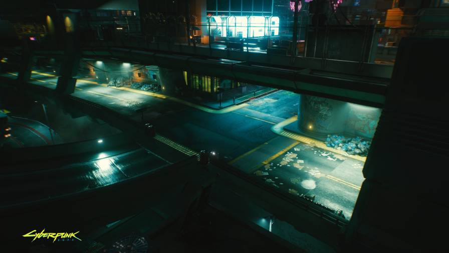 Cyberpunk 2077 Beautiful Night Street