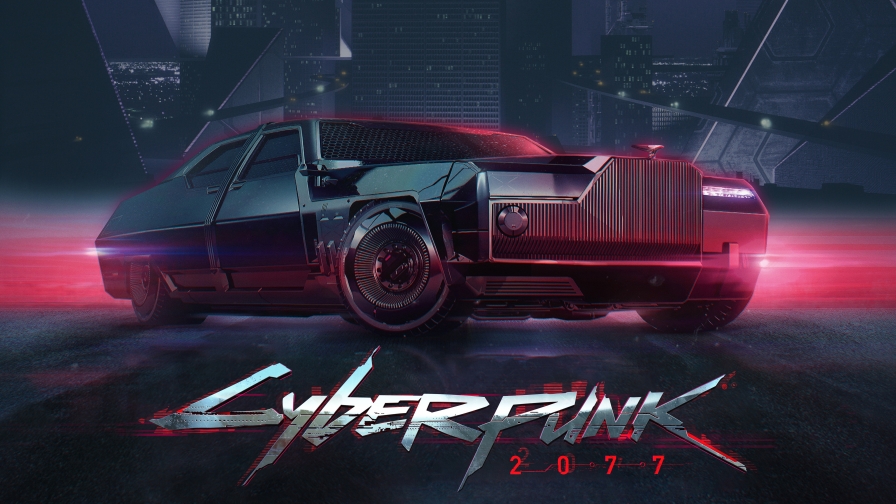 Cyberpunk 2077 Big Purple Car