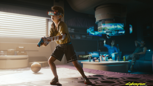 Cyberpunk 2077 Boy with VR Toys