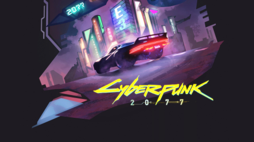 Cyberpunk 2077 Fan-Art Car on Street