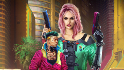 Cyberpunk 2077 Girl and Man