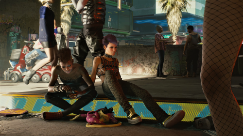 Cyberpunk 2077 Girls on Street