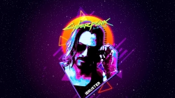 Cyberpunk 2077 Johnny Silverhand by Keanu Reeves Beautiful Poster