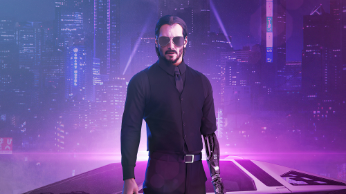Cyberpunk 2077 Johnny Silverhand in Black Dress