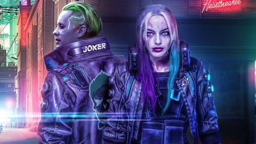 Cyberpunk 2077 Joker and Harley Quinn