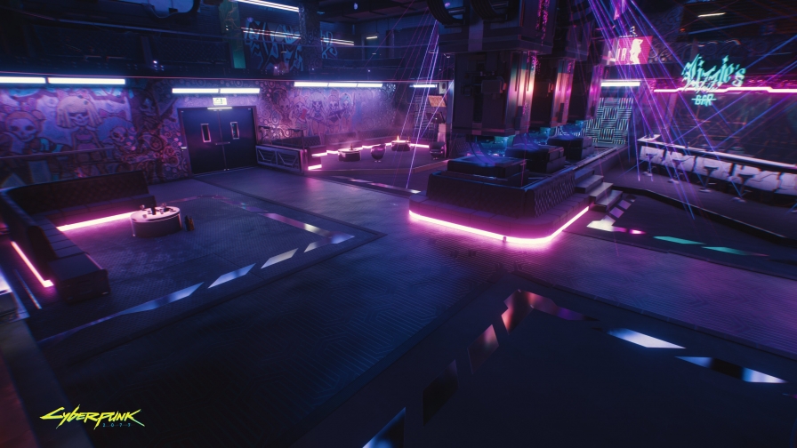 Cyberpunk 2077 Pink Night Club