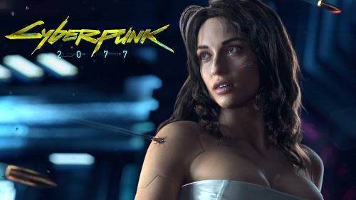 Cyberpunk 2077 Pretty Sexy Cyber Girl
