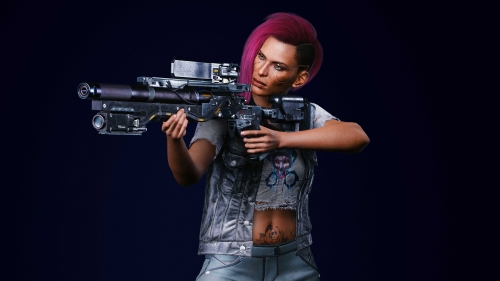 Cyberpunk 2077 V Female Nomad Action