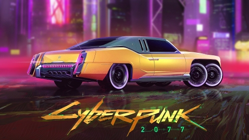 Cyberpunk 2077 Yellow Future Car