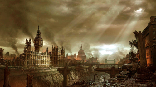Destroyed London England